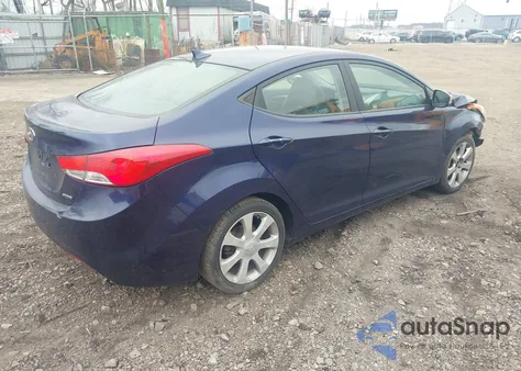 2011 Hyundai Elantra Limited z USA, uszkodzony, nr VIN 5NPDH4AEXBH050955